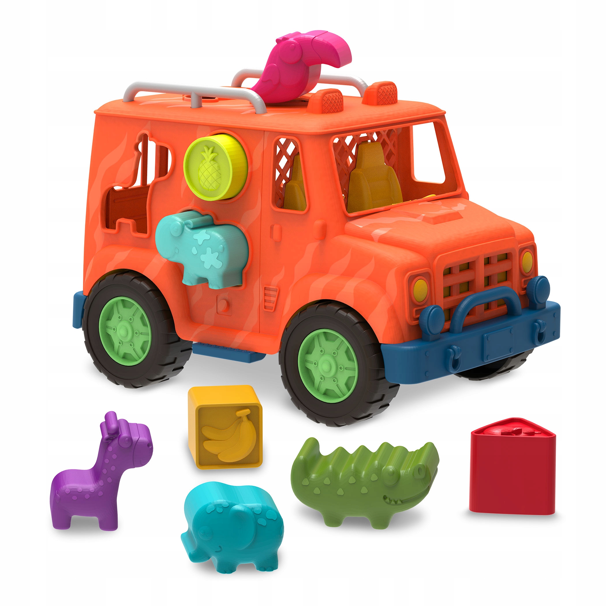 

B.Toys Ciężarówka Safari z klockami Sorter 12m+