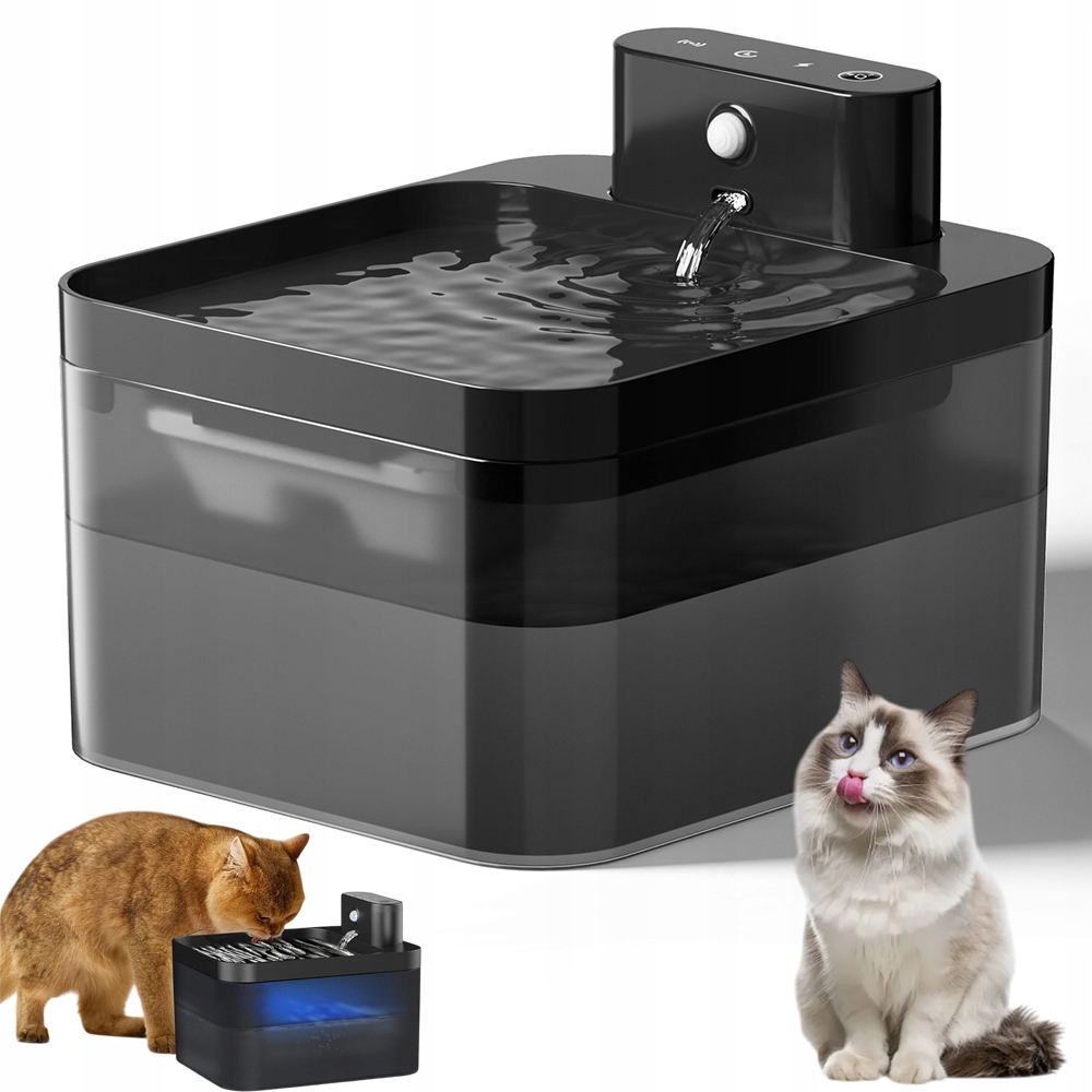 Levně Automatická Fontána na pití pro Pro Kočky a psy s tichým filtrem, 200 ML