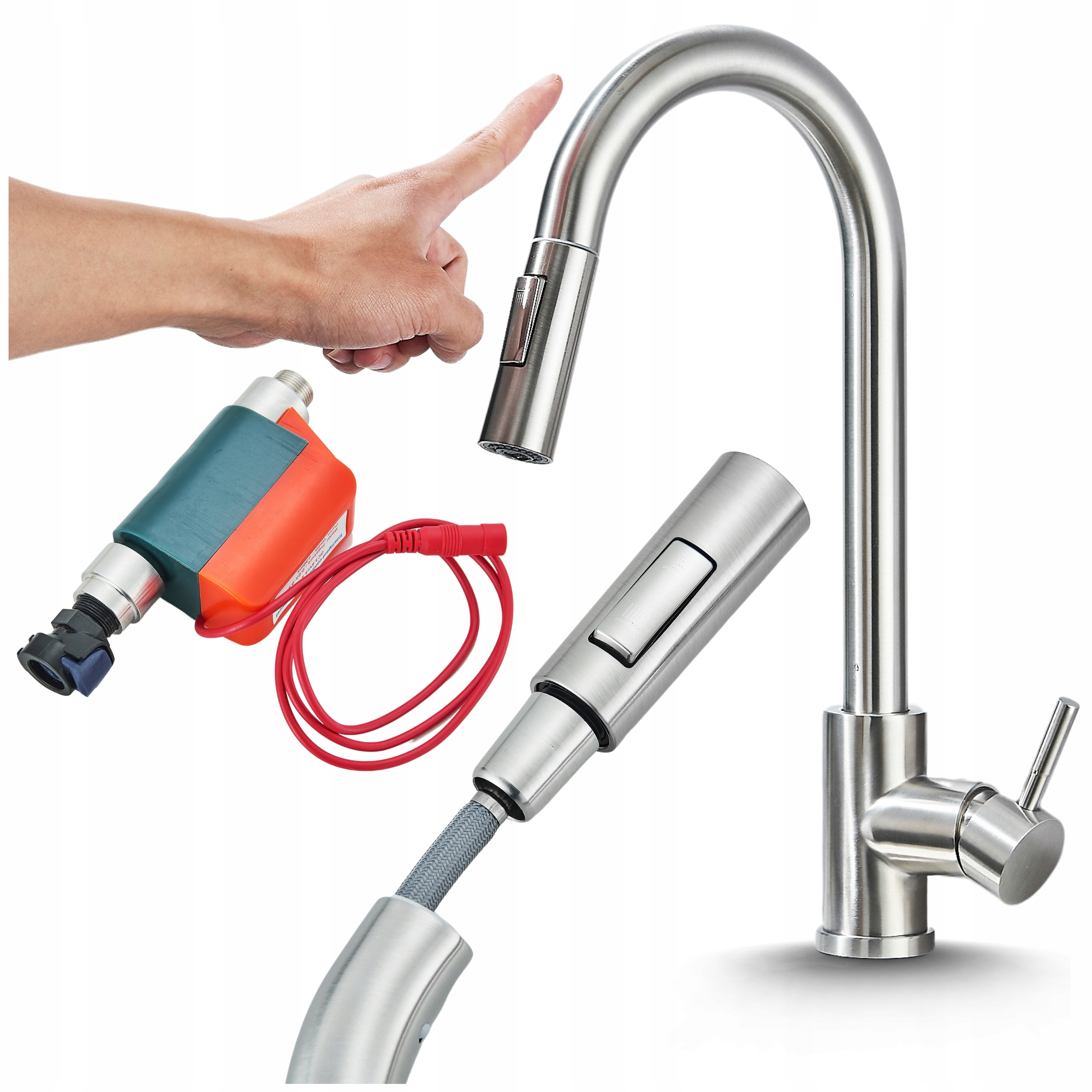 Dotyková Kuchyňská Baterie S Výsuvným Výtokem Pro Dřez Ari