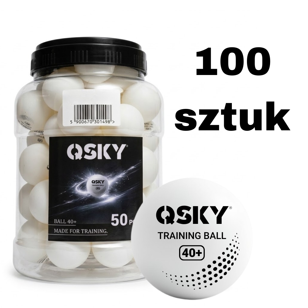 Piłeczki Treningowe Do Tenisa Stołowego 40+ Marki Qsky 100 Sztuk Ping Pong