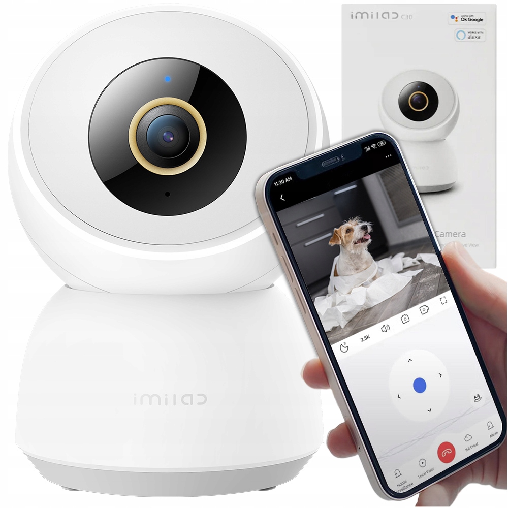 Imilab C30 Kamera Do Mieszkania Wewnętrzna Obrotowa Ip Niania 360° Pl Menu
