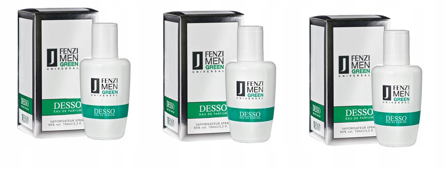 JFenzi Desso Green Universal Sada 3x100ml Edp (Parfémovaná voda)