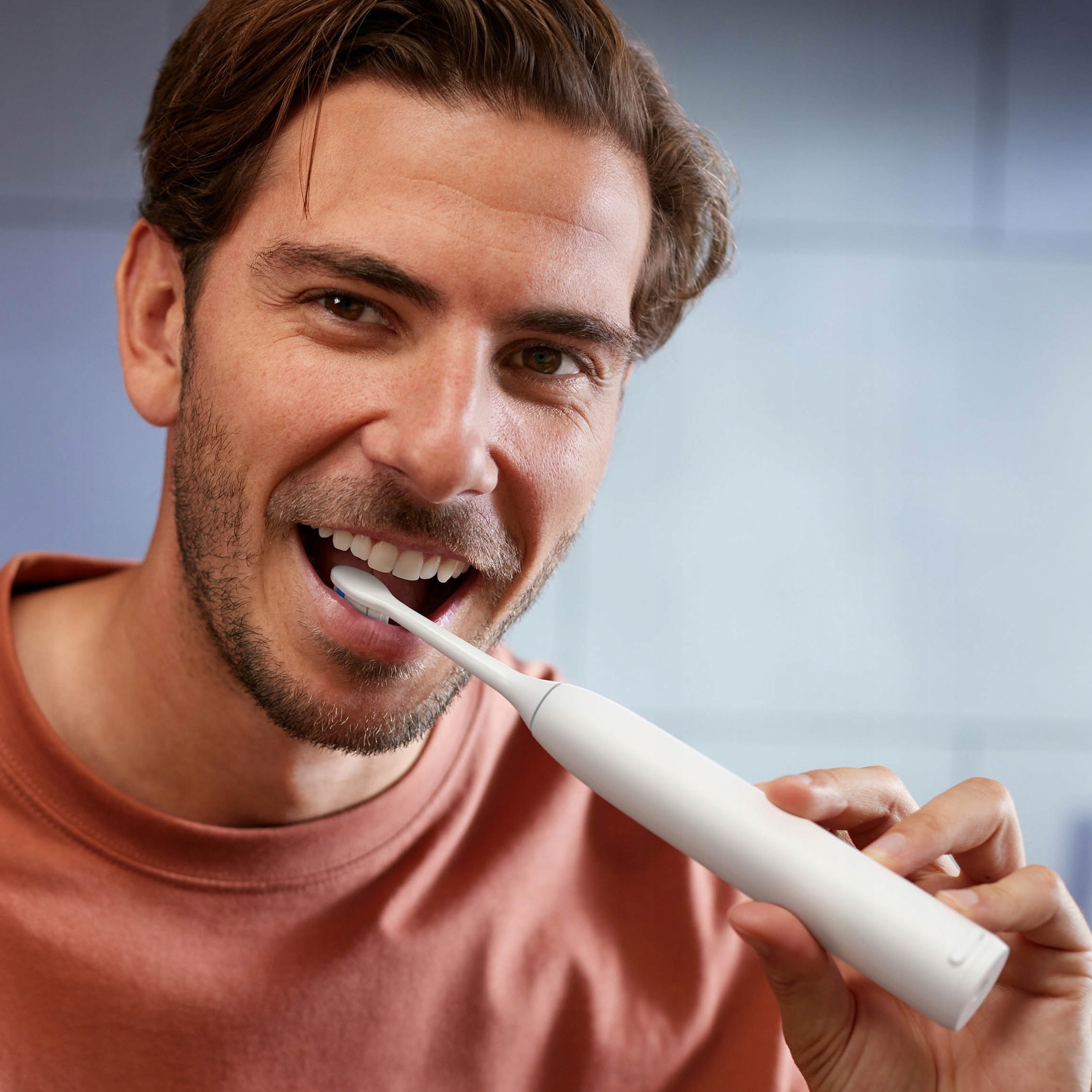 2x Philips Sonicare 5300 szczoteczka soniczna zestaw biała czarna HX7109/01