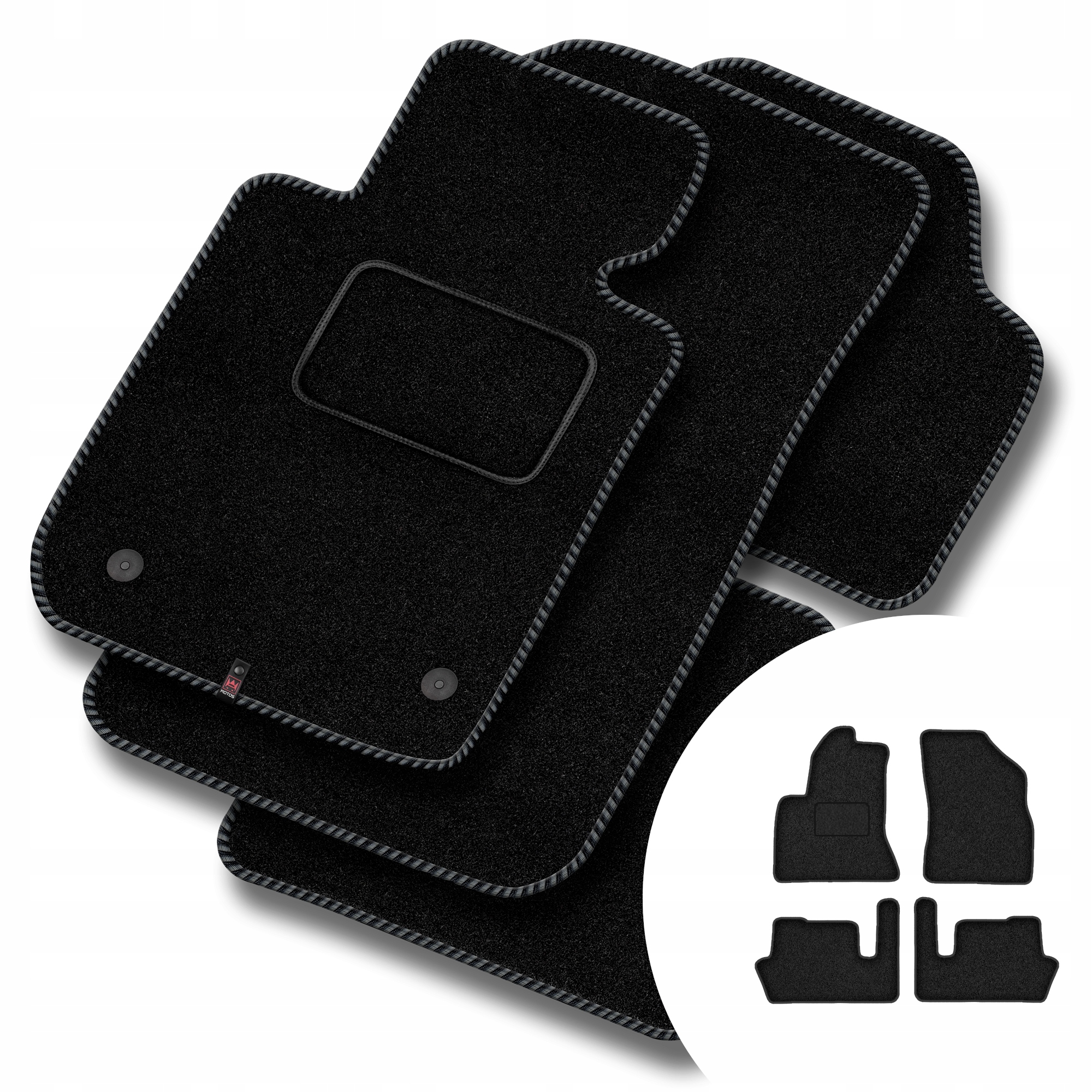 Velurové koberce Streak pro Citroen C4 Picasso I 2006-2012