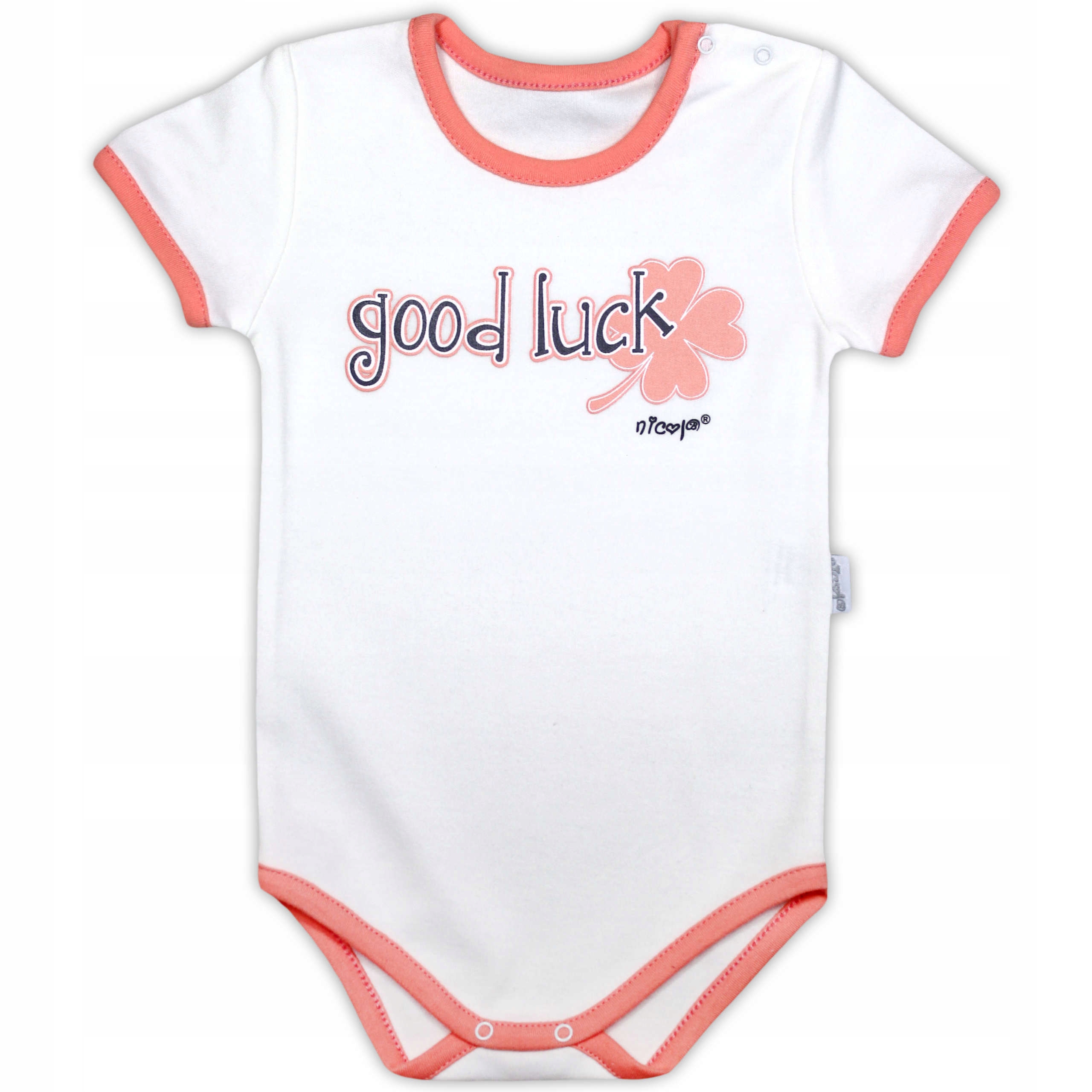 

Śmietankowe Body Bawełniane good luck 74