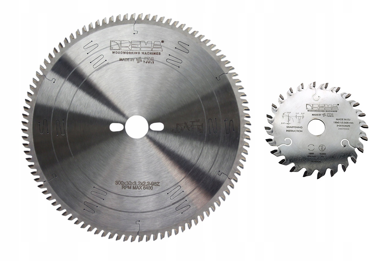 Sada kotoučů Rema pilový kotouč Ita Tools kotouče 300 mm prořezávač 120 mm pily