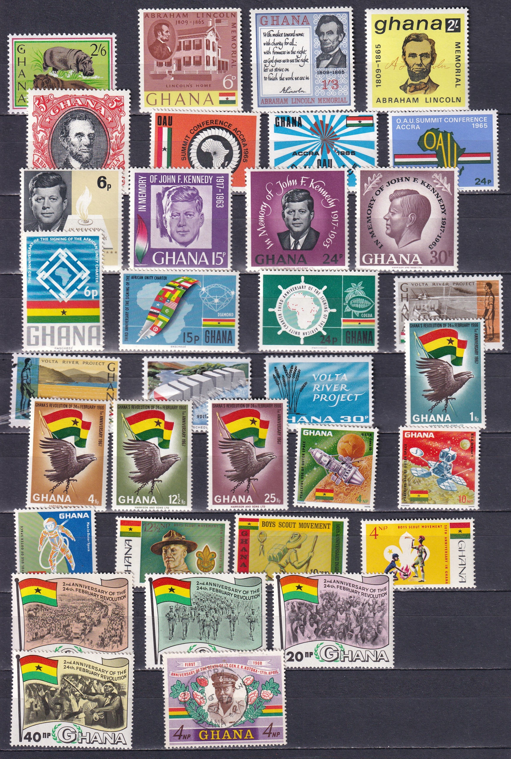 Ghana, Zestaw znaczków, A3668