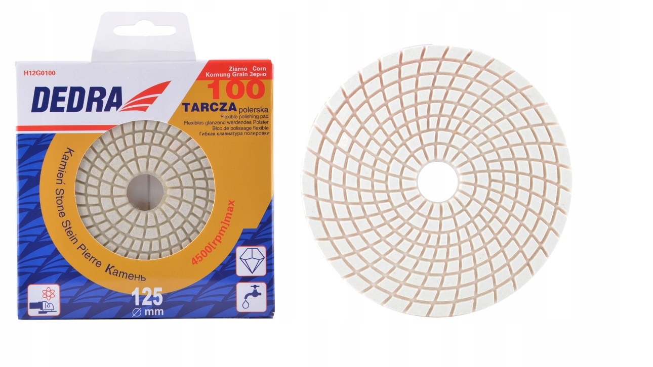 

Dedra Tarcza Dysk Polerski Diamentowy Gr 100 125mm