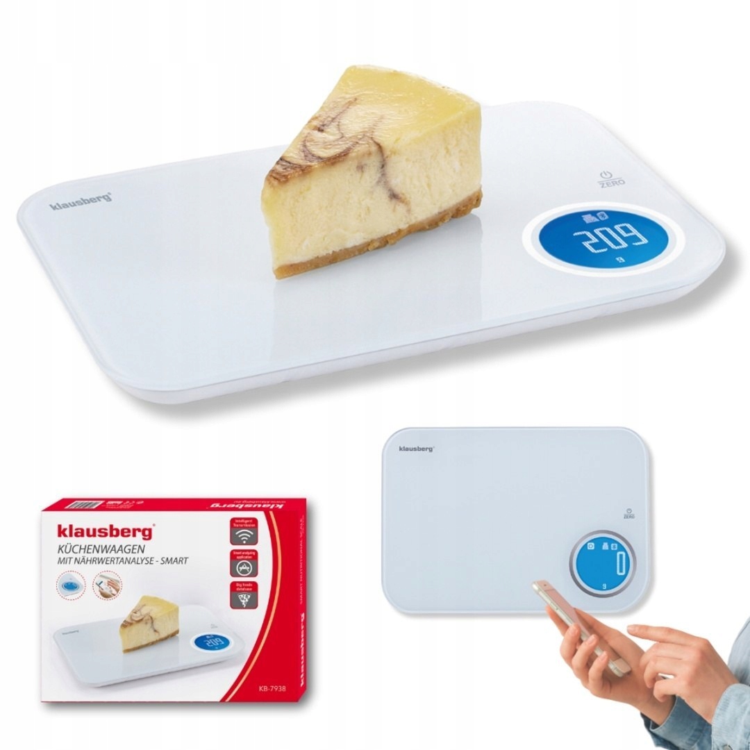 Klausberg Elektronická kuchyňská Váha 5 kg KB-7938 Bluetooth