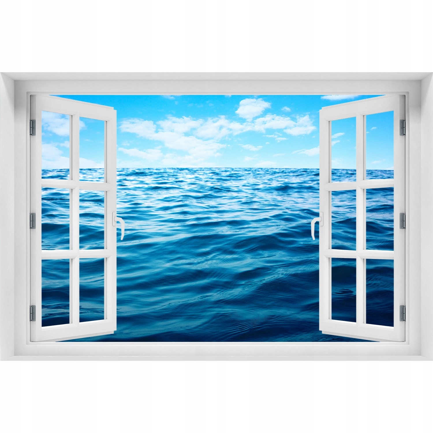 

3D Okno Naklejka na ścianę Morska woda 90x60