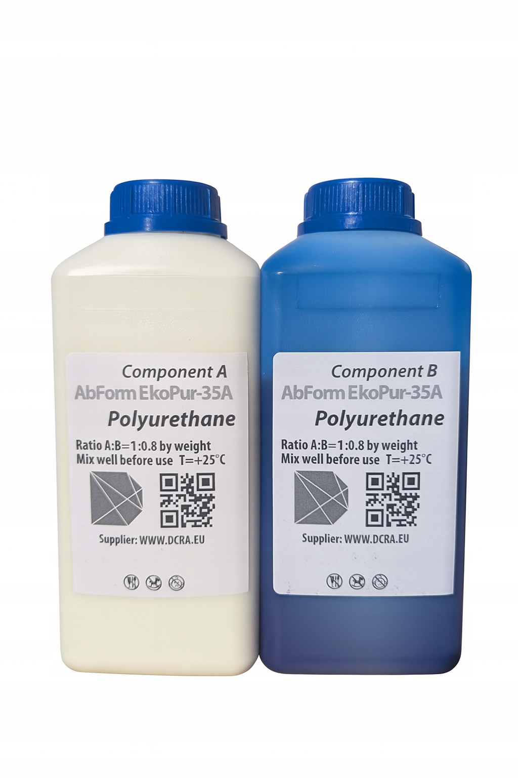 Polyuretan kaučuková pružná polyuretanová pryskyřice Ekopur-Shore 35A 3,6 kg