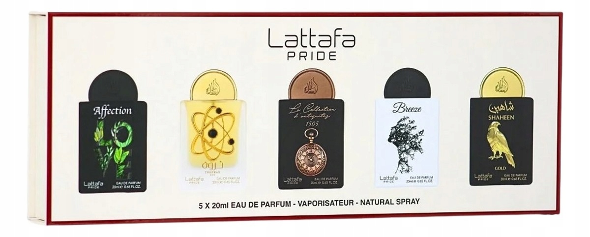Lattafa Pride Collection No.1 Sada parfémovaných vod 5x20 ml 100 ml
