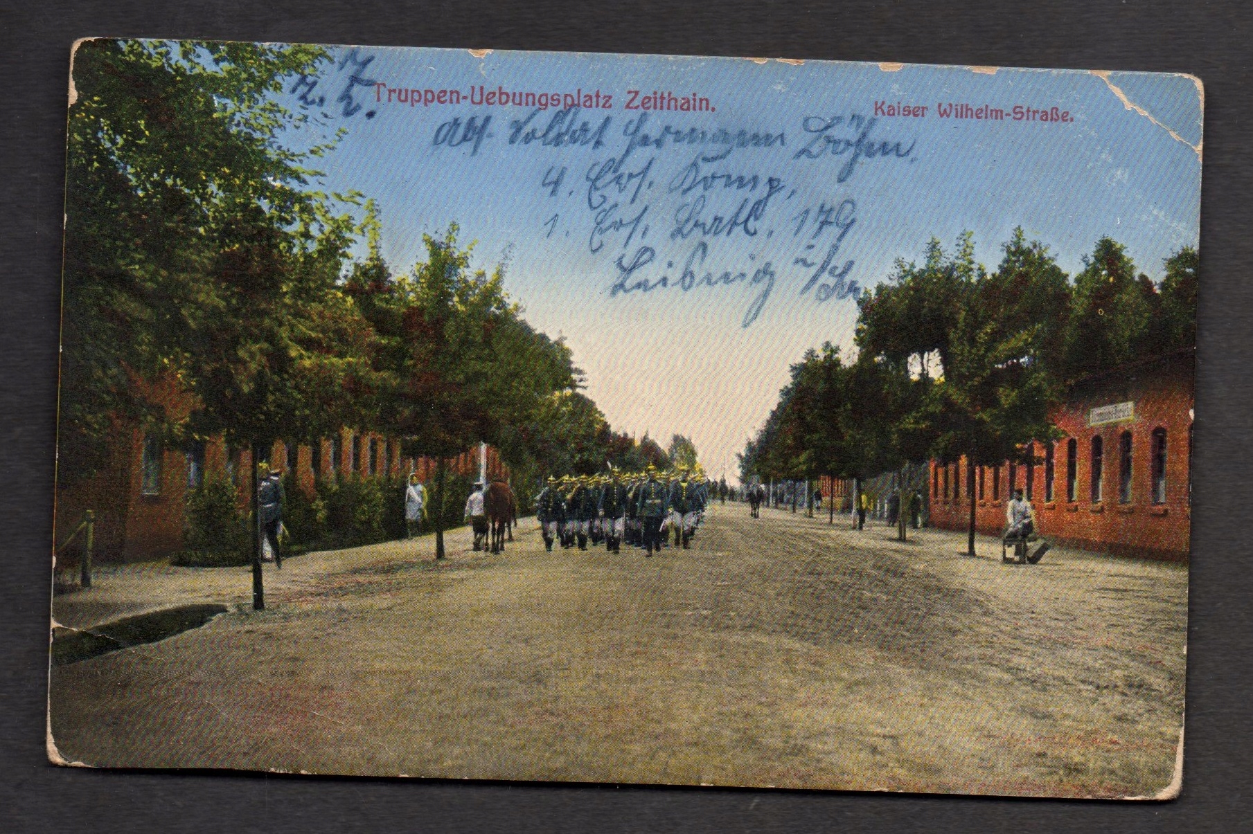 Военная тематика-интересная старая открытка