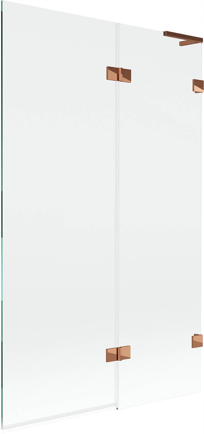 Mexen Lunar L vanová zástěna 2-křídlová pravá 110 x 150 cm, transparentní,