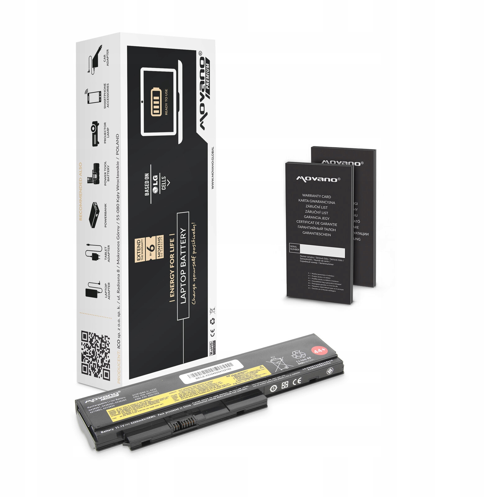 Bateria do Lenovo X230, X230i