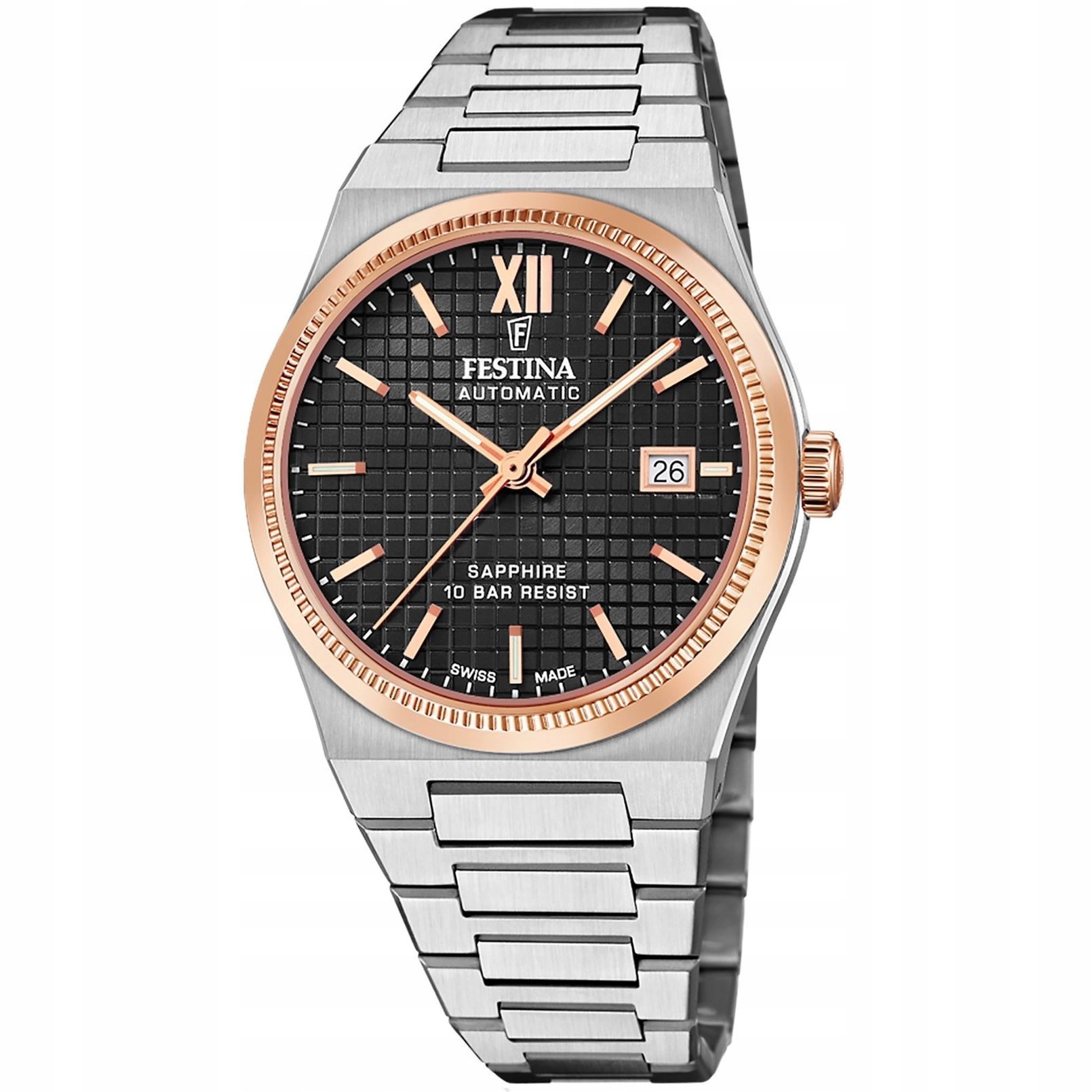 Festina Swiss Made 20030/3 Automatické hodinky s černým ciferníkem