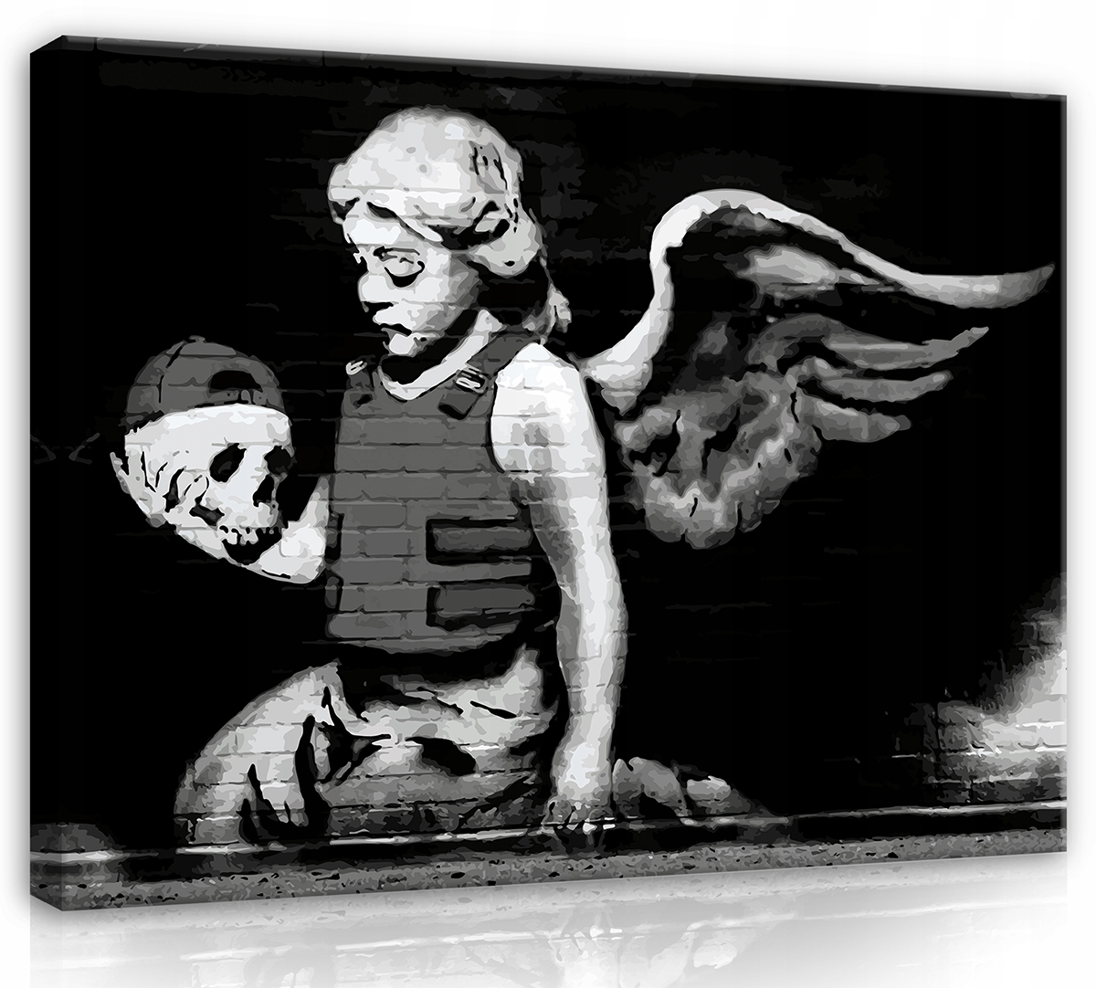 Obraz Na Plátně Plátno 100x75 Banksy Angel Graffiti Street Art Umění