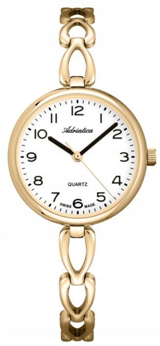 Nové Originální dámské hodinky Adriatica A3785.1123Q gravírování zlaté datum