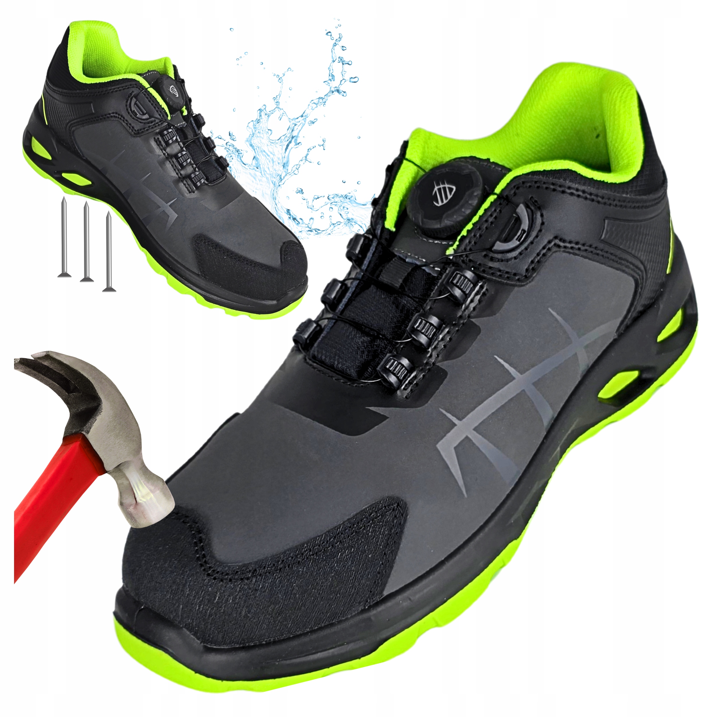 Pracovní obuv S3S pánské polobotky voděodolné s špičkou proti propíchnutí Boa