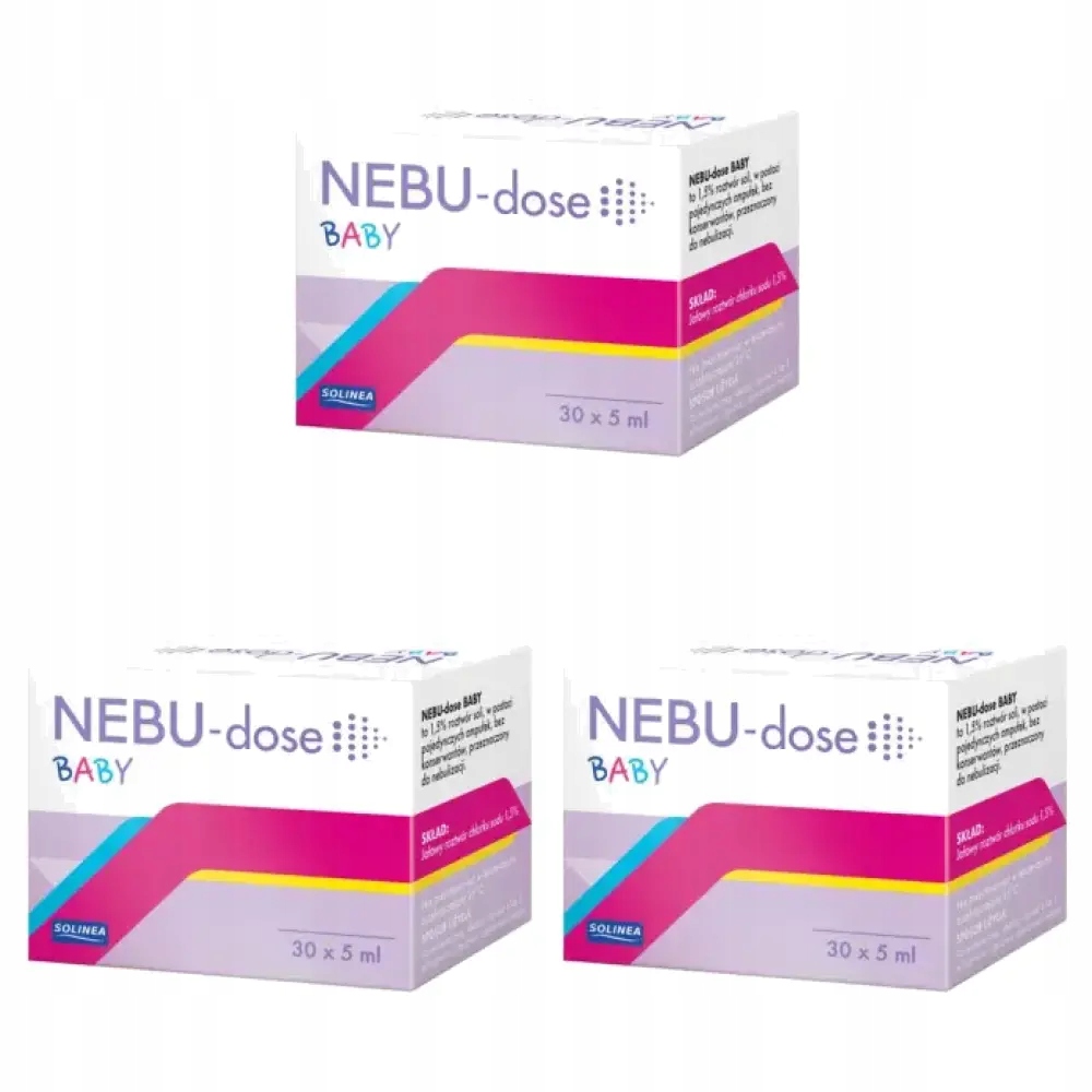 3x Nebu-Dose Baby roztwór do nebulizacji, 30 ampułek
