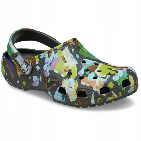 Crocs Dámské boty Chodítka Nazouváky Classic Painted Floral 211587 Clog 39-40
