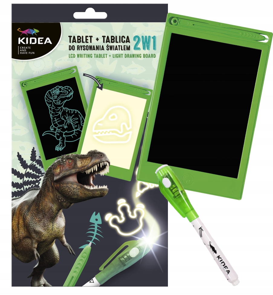 

Tablet LCD +tablica do rysowania światłem 2w1 Dino