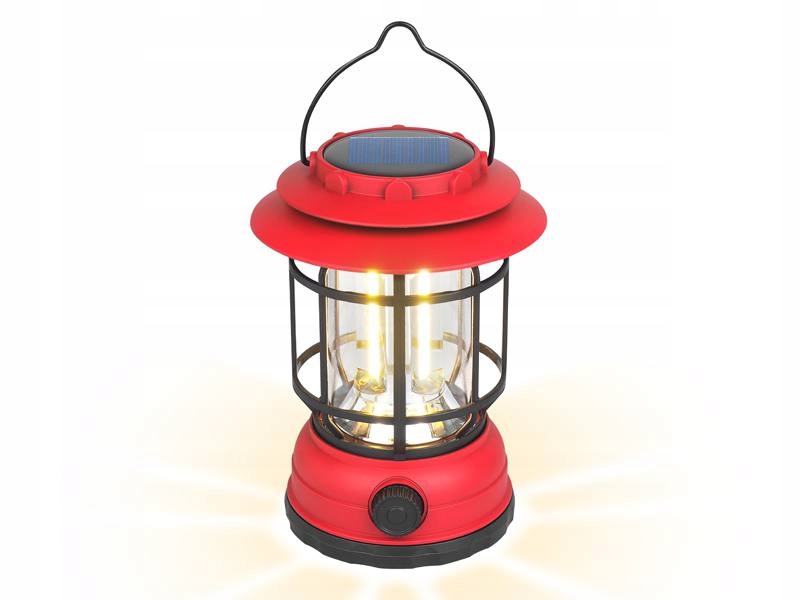 LAMPA KEMPINGOWA SOLARNA COB Z AKUMLATOREM 3000K