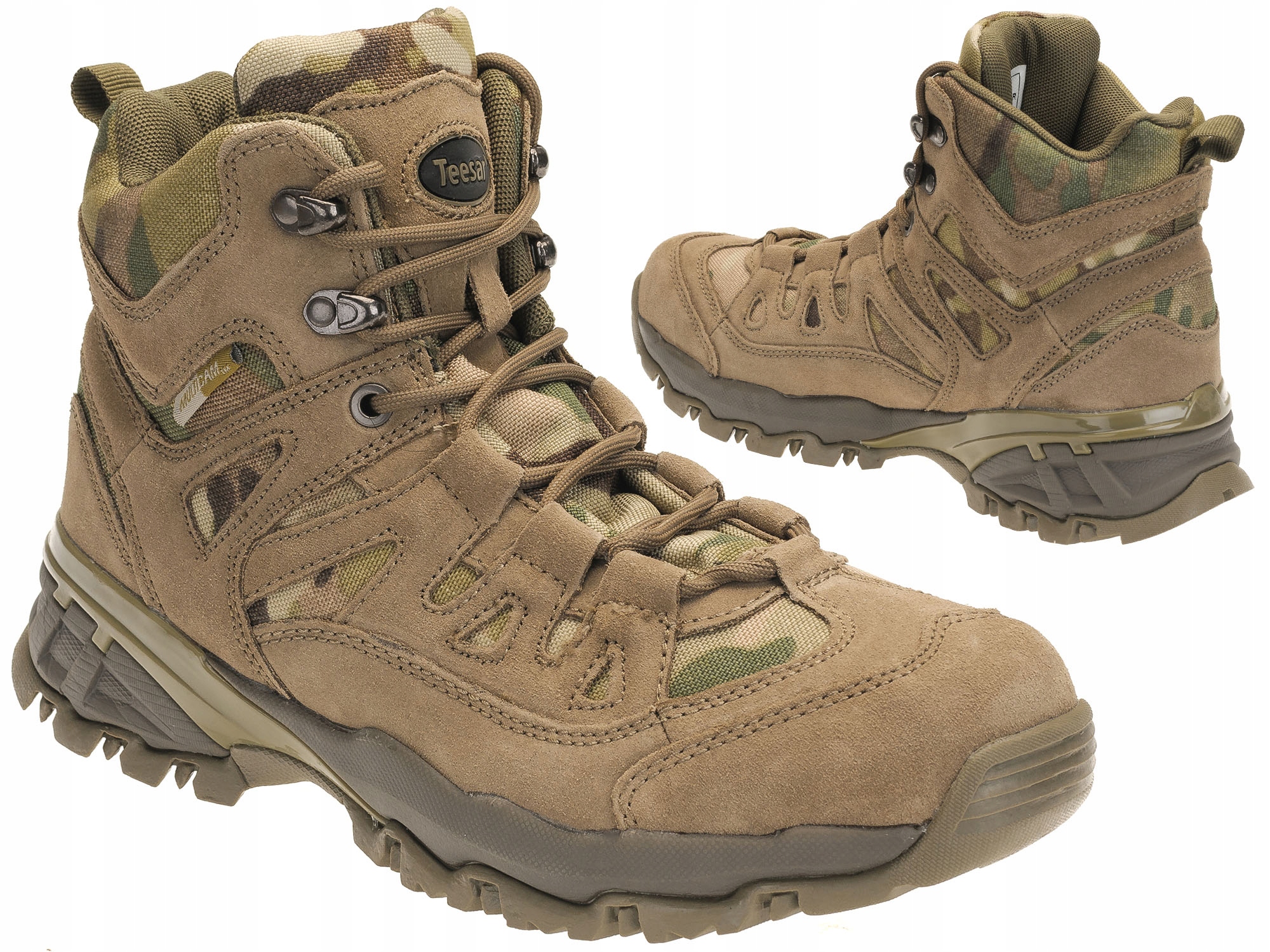 Trekové boty vojenské vysoké kožené Teesar Squad 5" Multicam 46