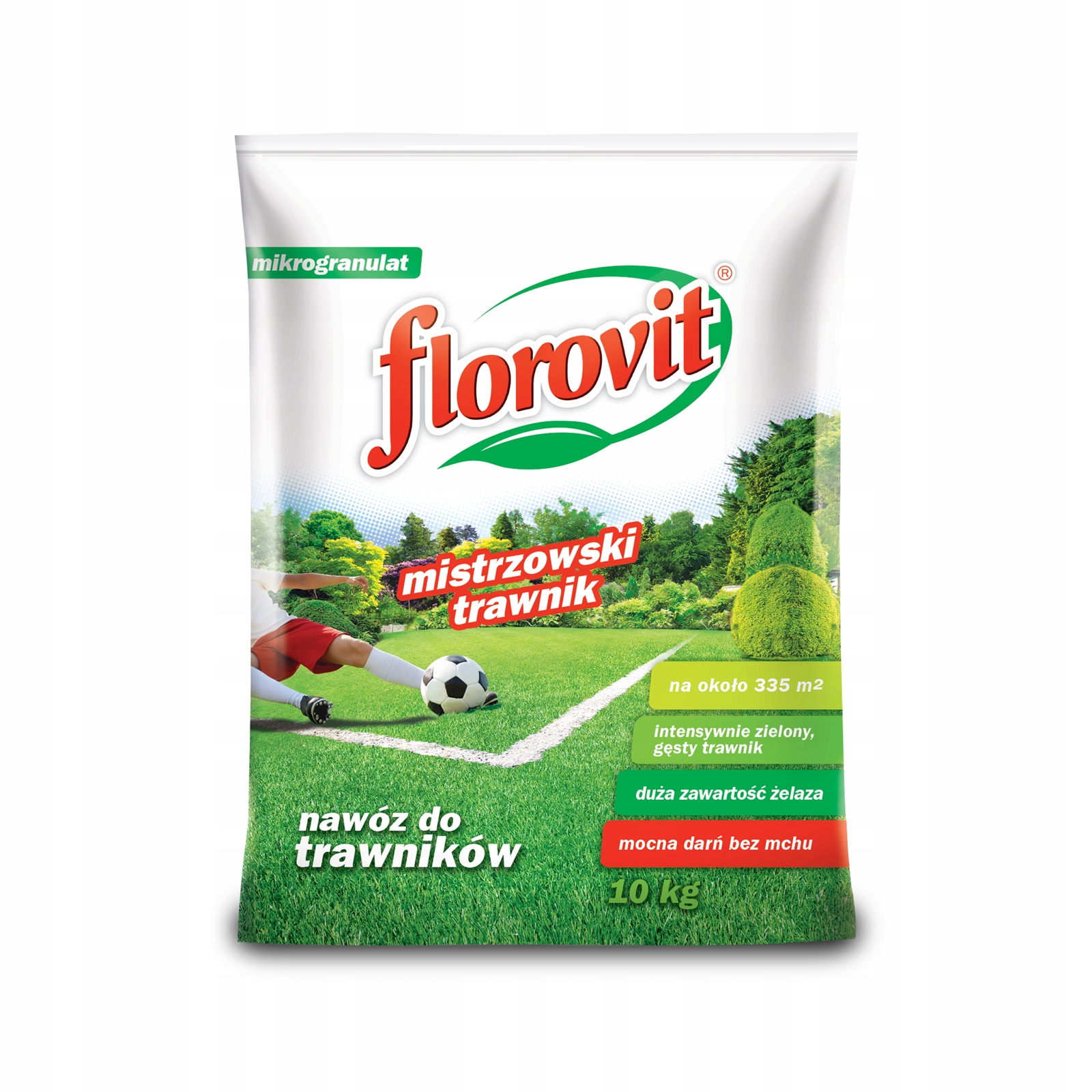 Florovit Mistrzowski Trawnik Nawóz 10kg Gęsta Zieleń Bez Mchu