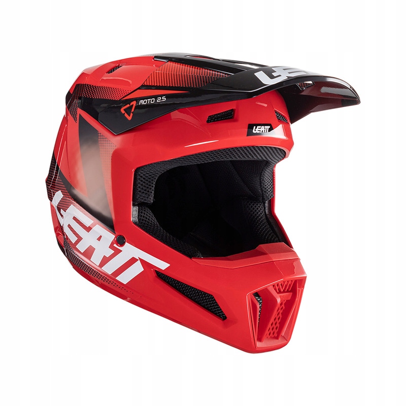 Kask Cross Enduro Leatt Moto 2.5 V24 Red Czerwono Czarny Połysk Rozmiar XXL