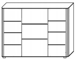 FILL 2 BAREK KOMODA WITRYNA SZAFKA +GRATIS Szerokość mebla 127 cm