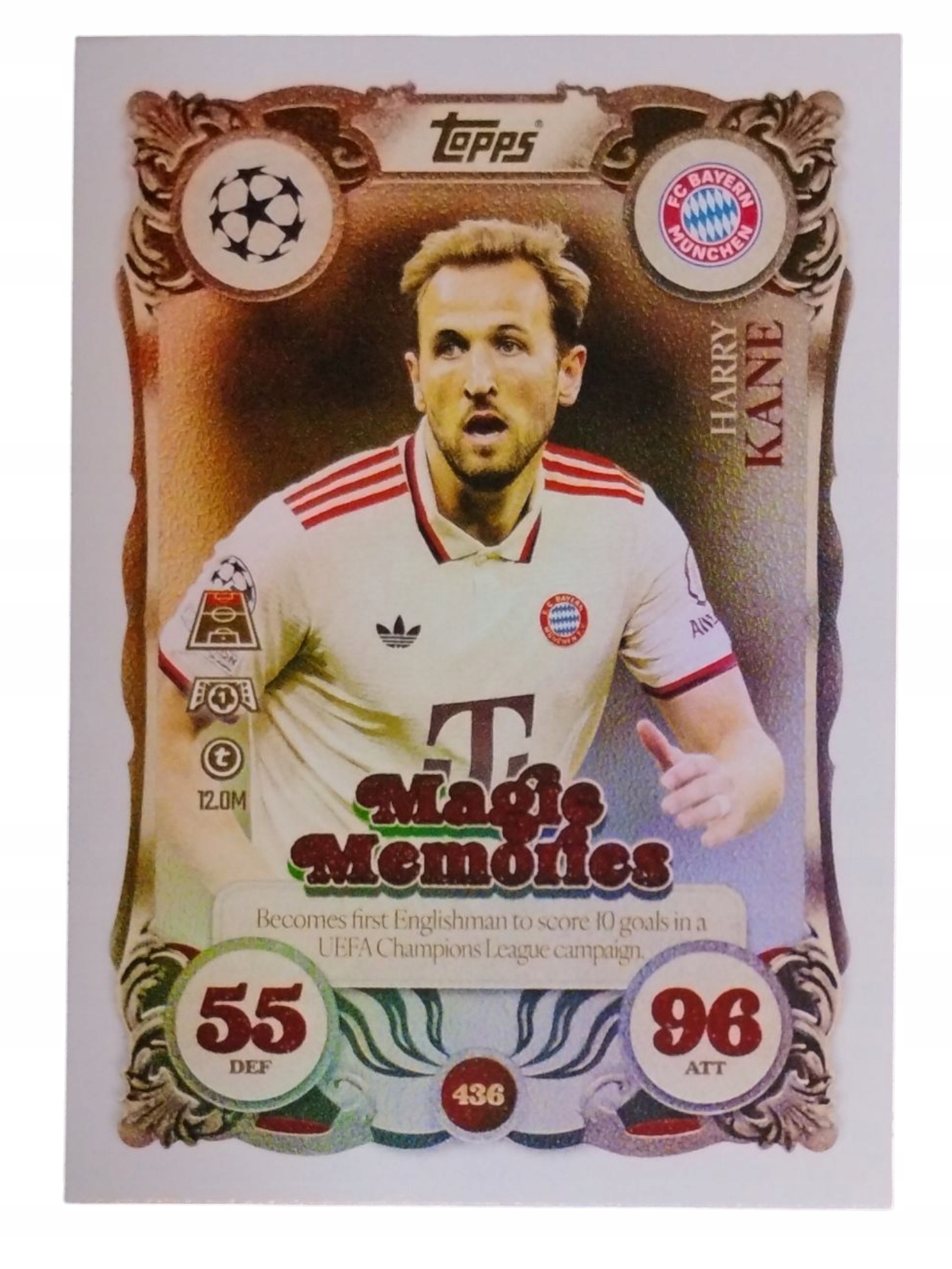 Topps Match Attax 2025-2026 Magic Memories Harry Kane Fc Bayern Munchen 436