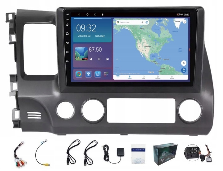 Rádio Navigácia Gps Android Honda CIVIC 2006-2011 Carplay Wifi Bt 2GB 64GB