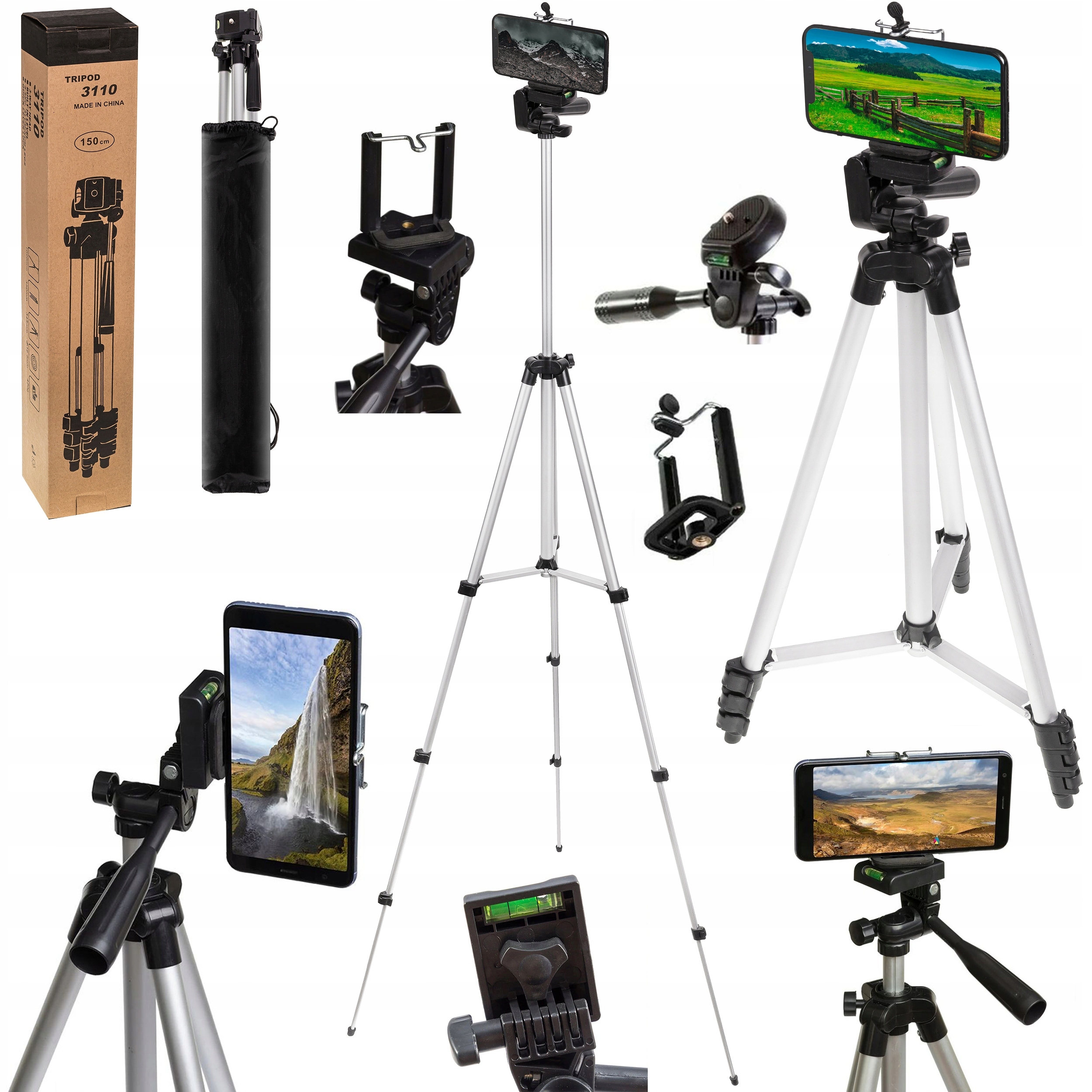 

Statyw Tripod Uchwyt Na Aparat Kamer Wys. 150 CM