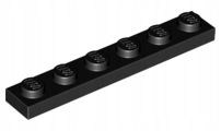 

Lego 3666 Płytka 1x6 Czarny 10 szt. Nowa