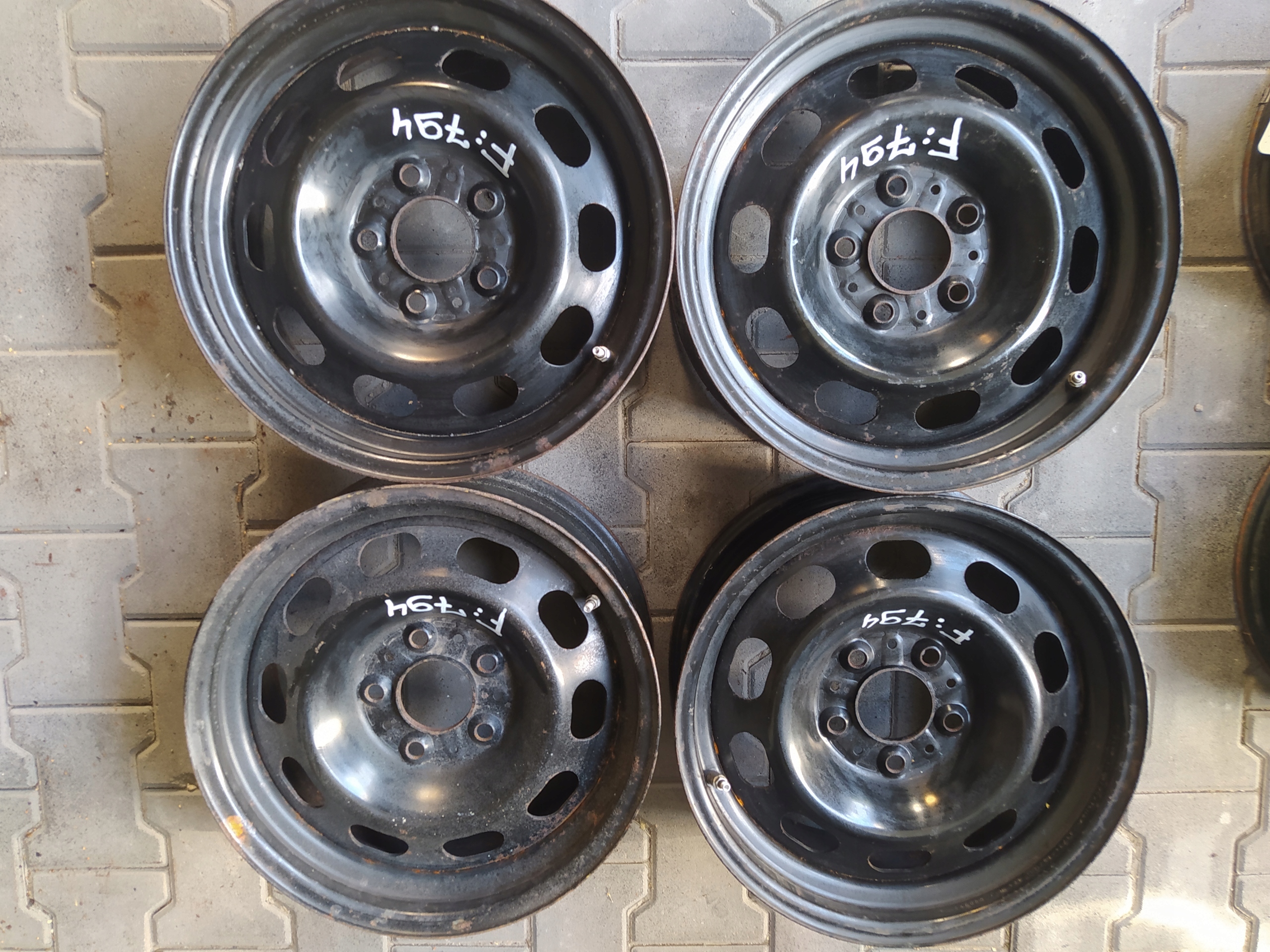 FELGI STALOWE BMW 7X16 5X120 ET31 CZUJNIKI nr ALCAR 8008