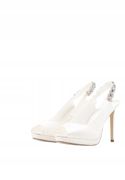 MENBUR DAMSKIE BUTY ŚLUBNE BIAŁE OBCAS 38 1BWT