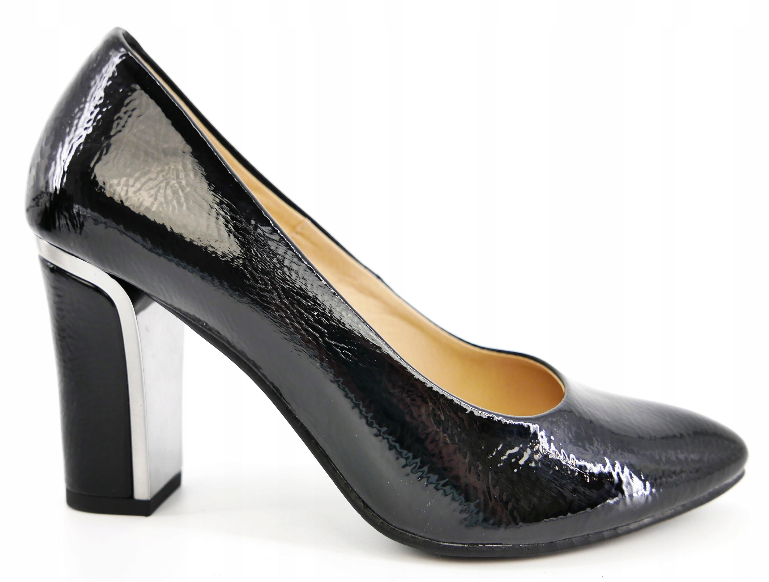 Aga But Polské Lodičky Černé Lakované R38