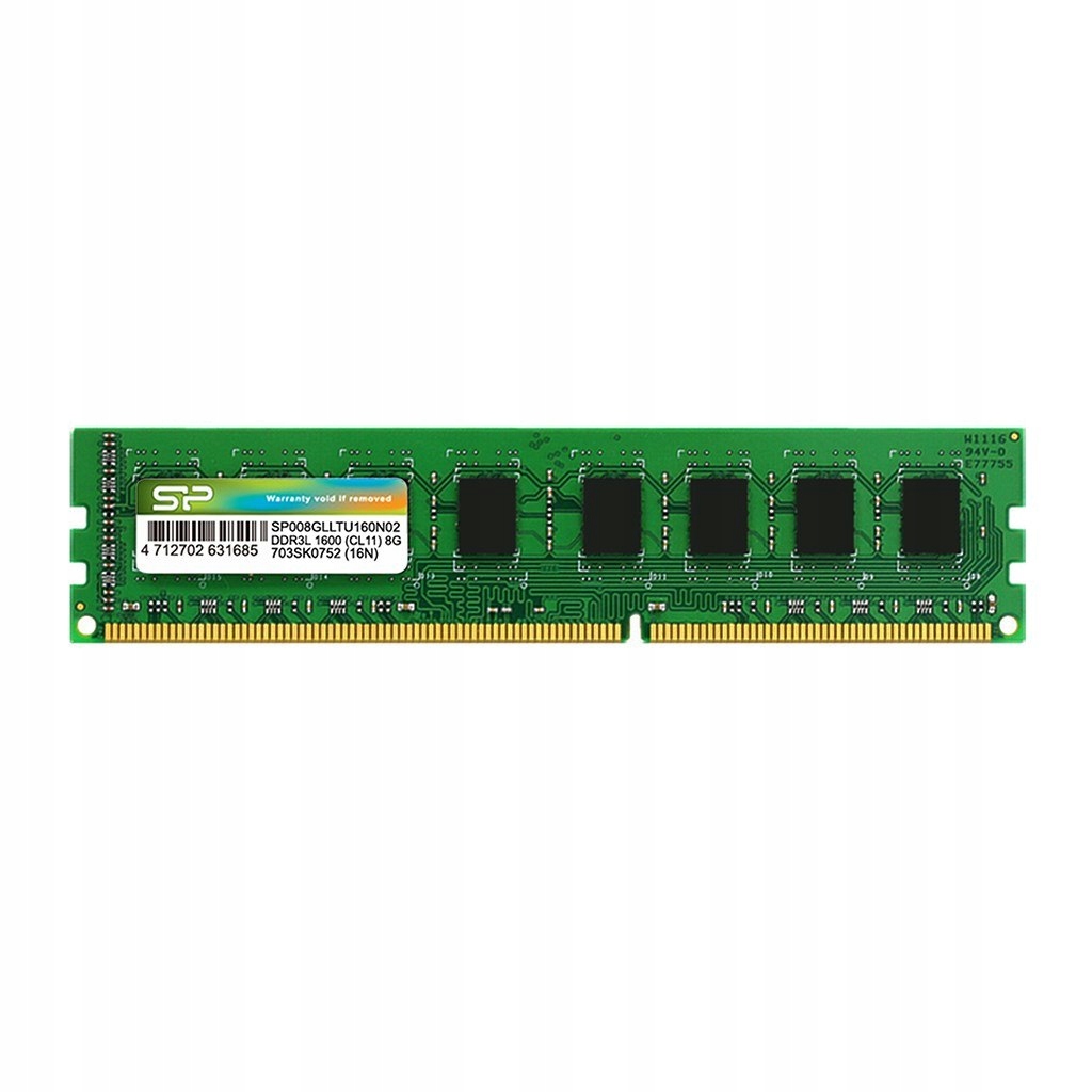 Pamięć Ram Silicon Power DDR3 4GB (1x4GB) 1600MHz CL11 1.35V Low Voltage Ud