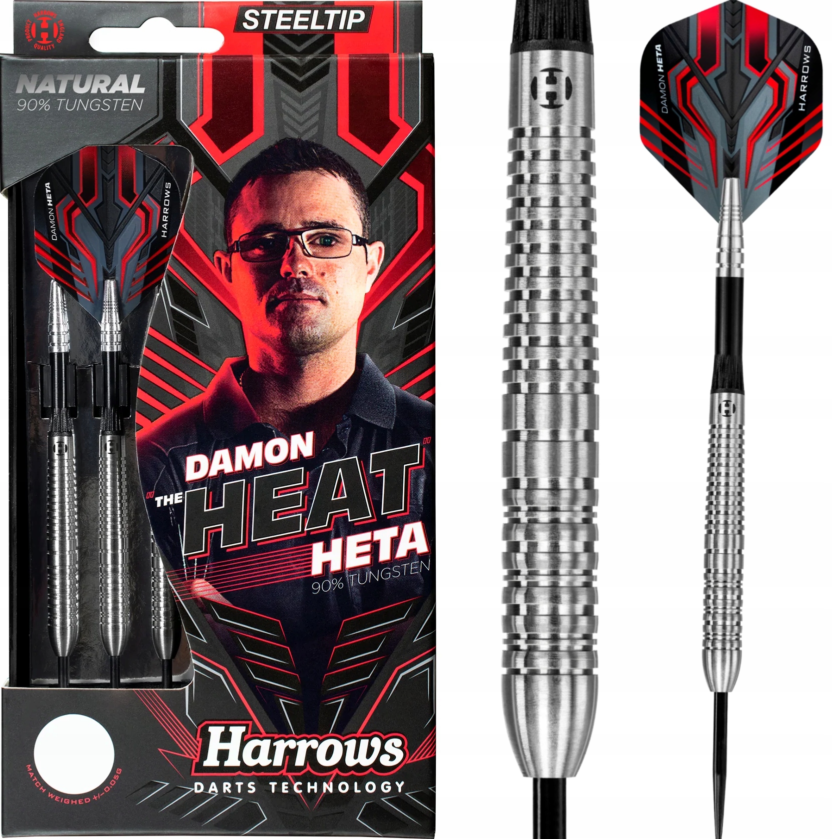 Lotki Rzutki Dart Harrows Damon Heta 90% Wolf 25g