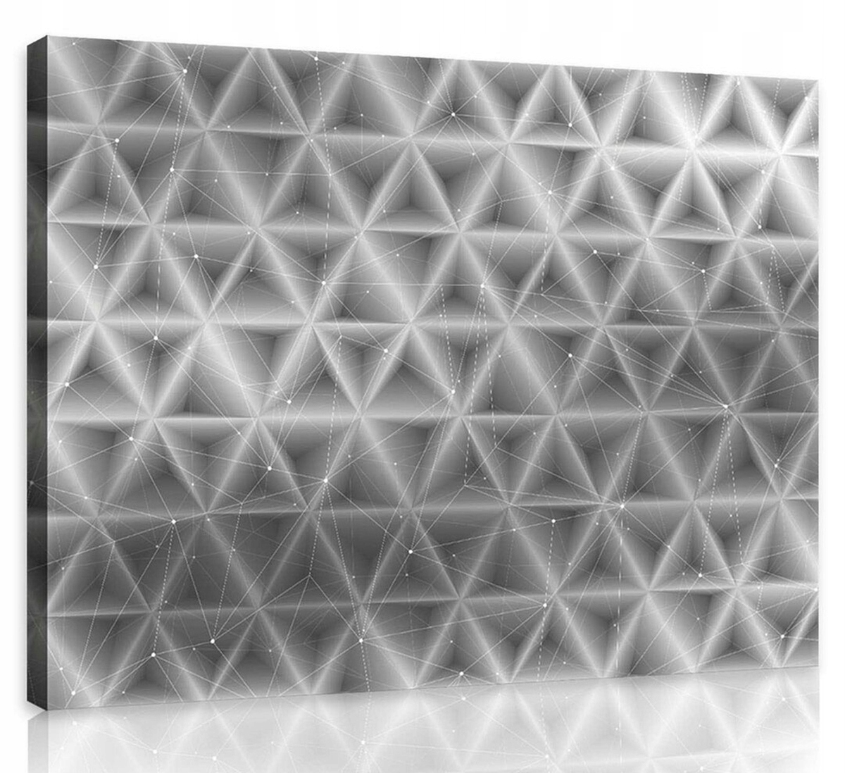 Obraz Na Plátně Plátno 80x60 Abstrakce Geometrie Trojúhelník Mozaika 3D