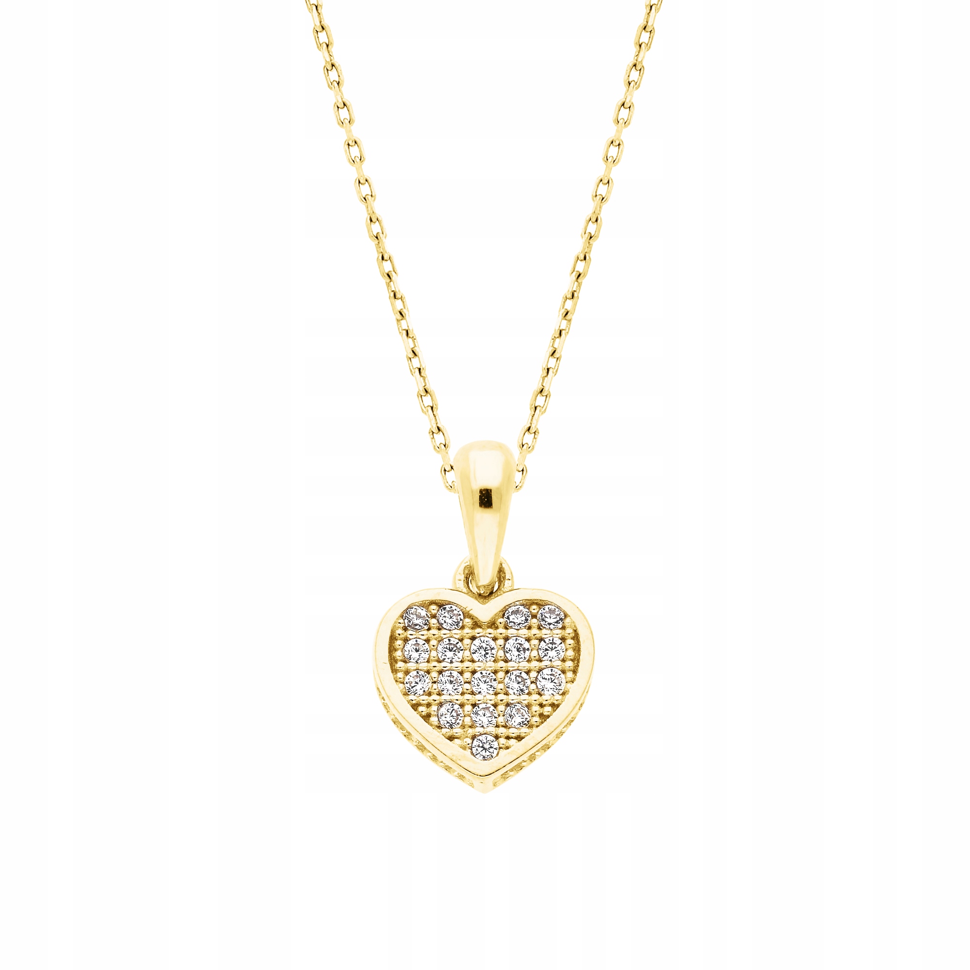 Dámský přívěsek Harf zlato 585 zirkon srdce