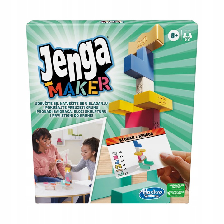 Hasbro Gaming Jenga Maker F4528 Gra Zręcznościowa
