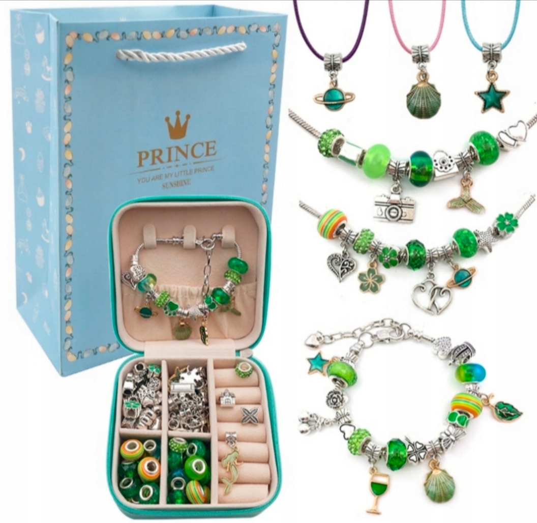 

Zestaw do Robienia Biżuterii Bransoletek Kuferek