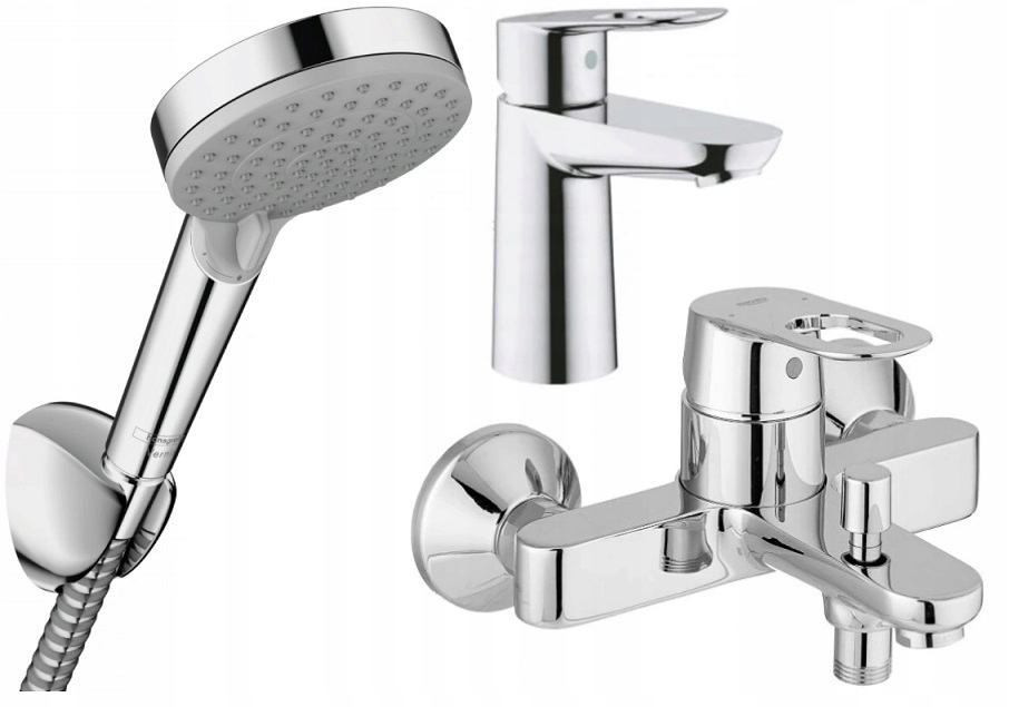 

Hansgrohe natrysk+bateria wannowa umywalkowa Grohe