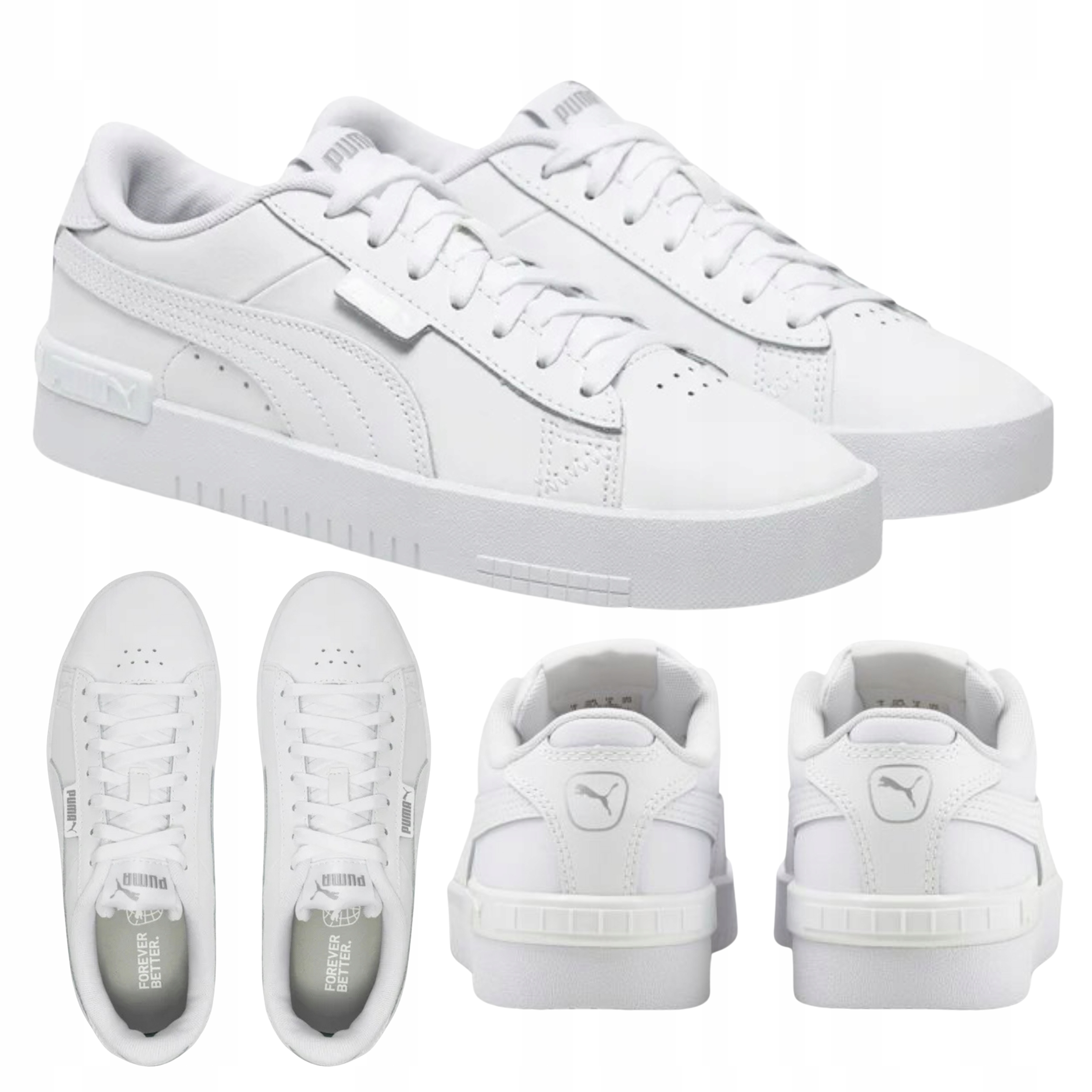 Dámské boty Pro Mládež Pohodlné Lehké Bílé Kůže Puma Jada Vel. 38