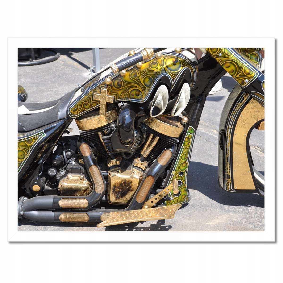 Plakáty v rámu 40x30 Harley Davidson Motocykl