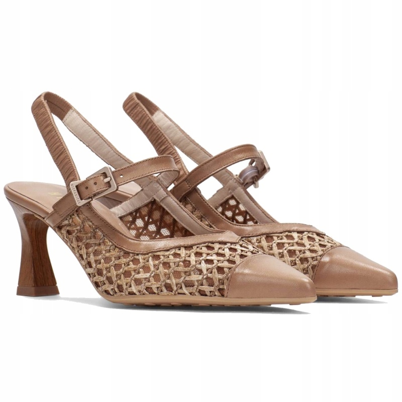 Dámské sandály Hispanitas RHV264671 SOHO-V26 Almond béžové, Kůže Vel. 39