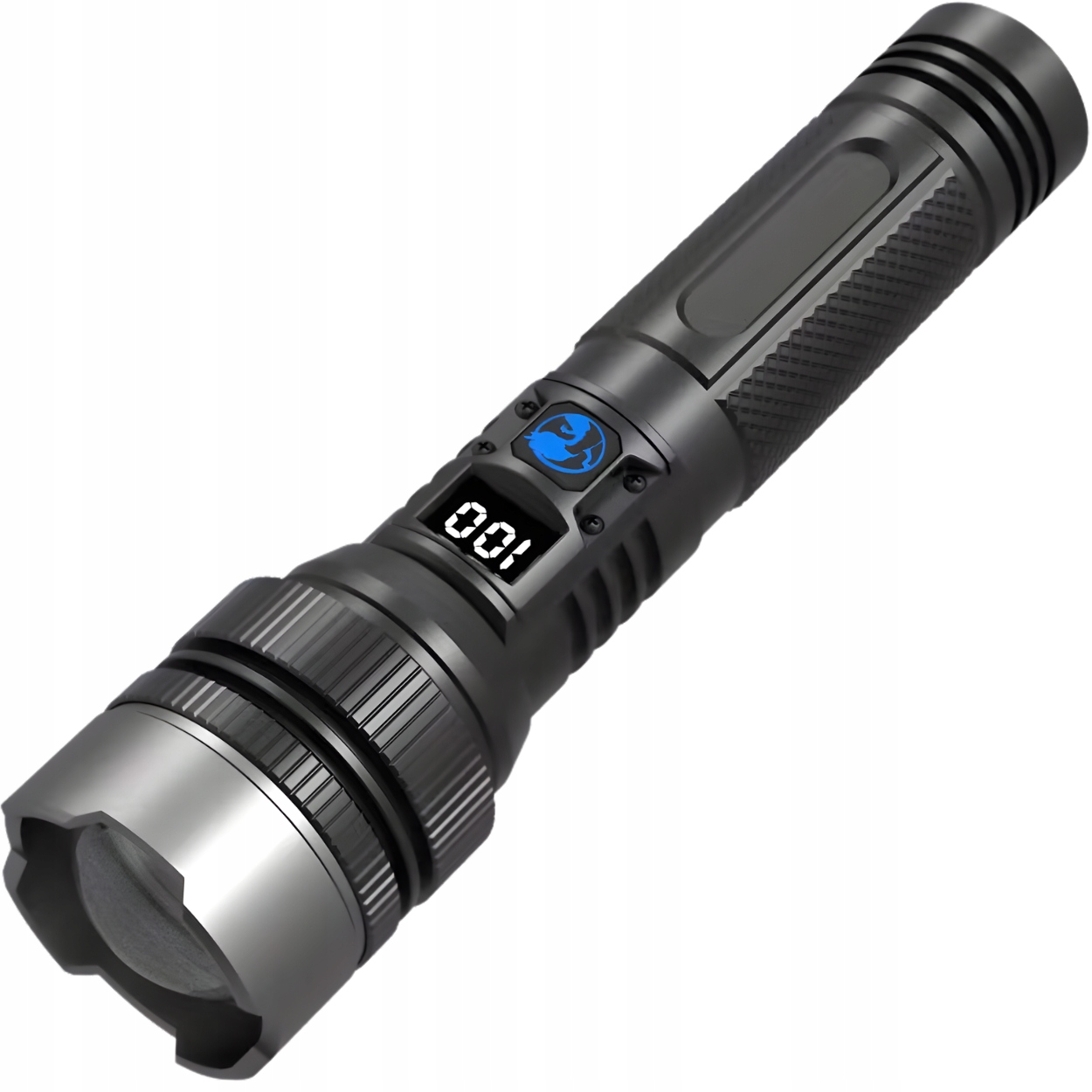 Latarka Led z funkcją powerbanku Czarna KP-39987