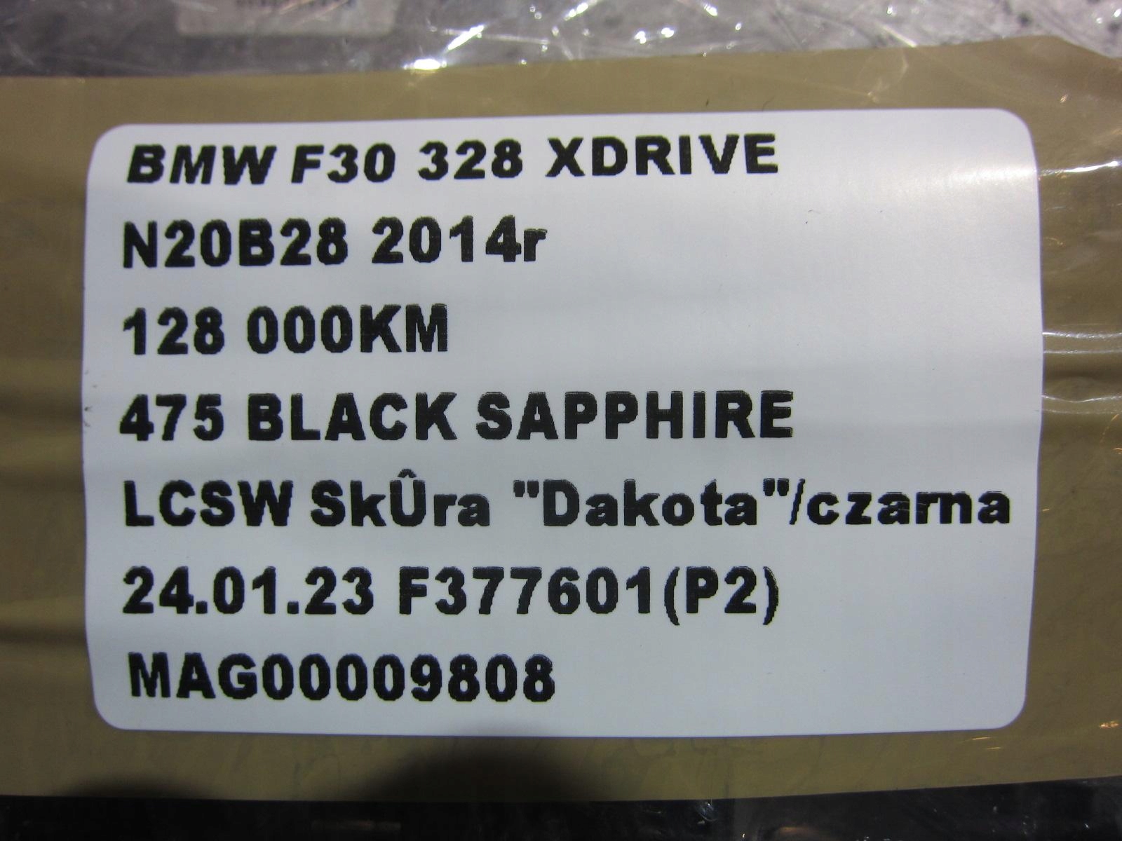 BMW F30 328 X3 control unit computer of the engine 8626171